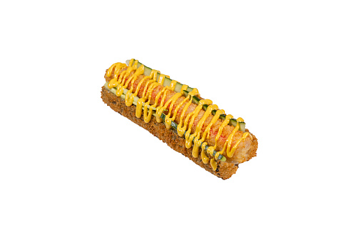 Рол хот дог жареный краб